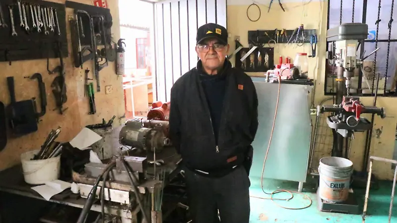 Fernando Díaz Gutiérrez, tornero en Xalapa